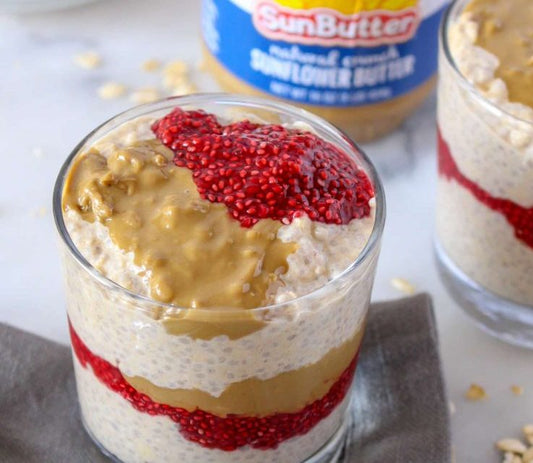 SunButter and Jelly Overnight Oats