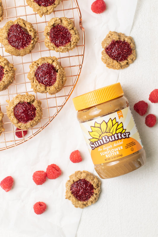 Raspberry Thumbprint Cookies