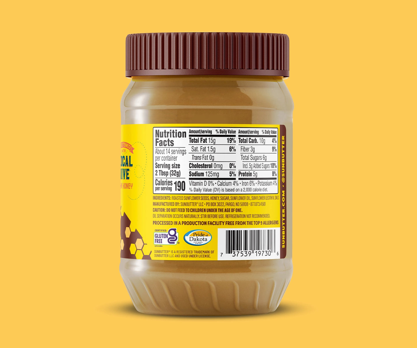 SunButter® Honey Sunflower Seed Butter
