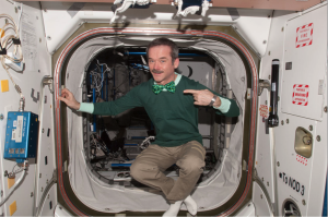 Astronaut Chris Hadfield celebrates St. Patrick's Day from outer space!