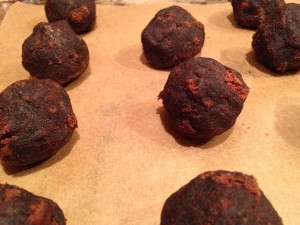 Chocolate SunButter Holiday Cake Balls - Meaghan Grettano