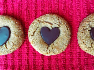 SunButter Chocolate Heart Cookies - Kathryn Martin
