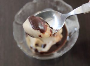 SunButter Ice Cream with Chocolate Syrup - Amira Azimi