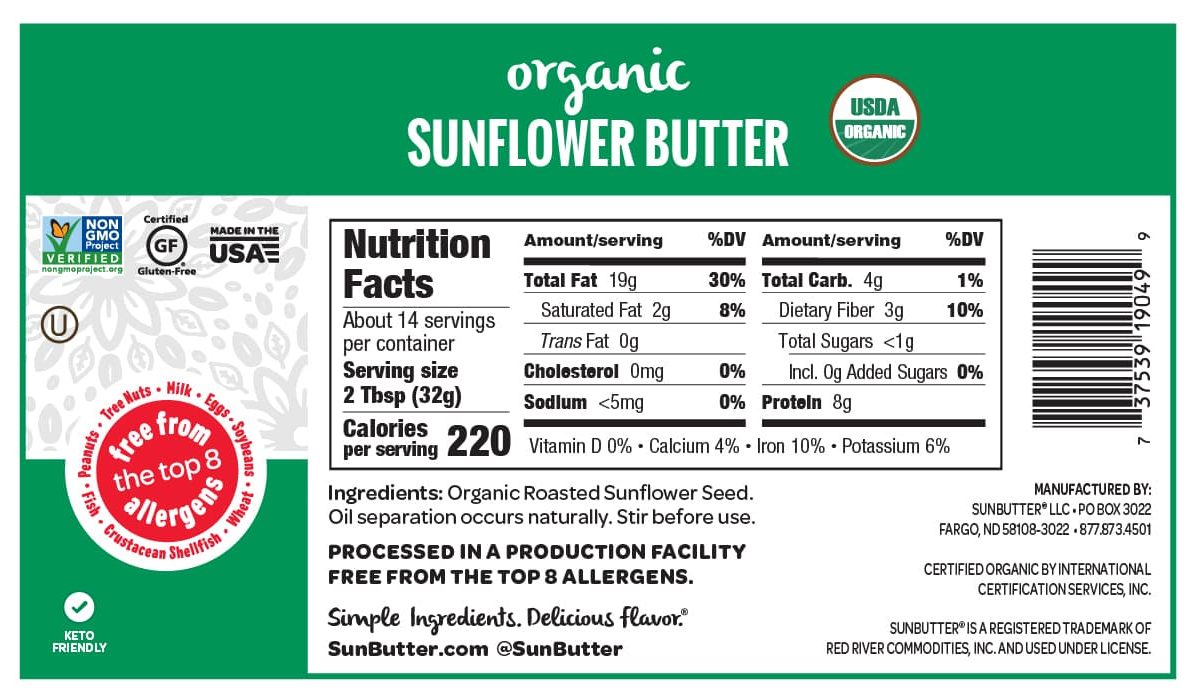 Organic SunButter Our Products SunButter LLC SunButter LLC